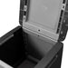 Tuinbox 130 L 54x53x57 cm donkergrijs en zwart