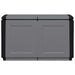 Tuinbox 230 L 96x53x57 cm donkergrijs en zwart