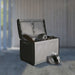 Tuinbox 230 L 96x53x57 cm donkergrijs en zwart
