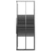 Douchecabine strepen 80x80x180 cm ESG zwart