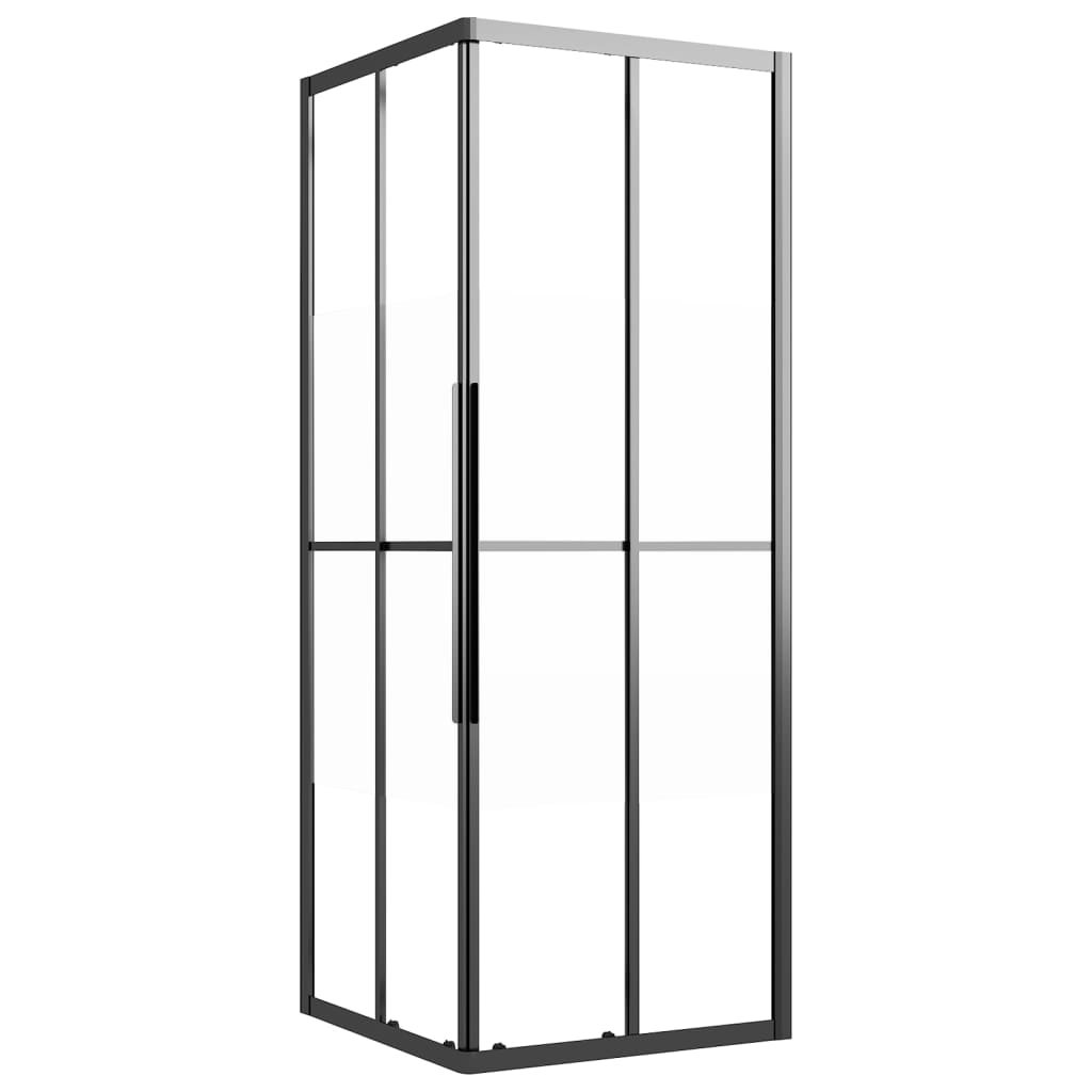 Douchecabine 80x80x180 cm halfmat ESG zwart