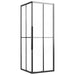 Douchecabine 80x80x180 cm halfmat ESG zwart