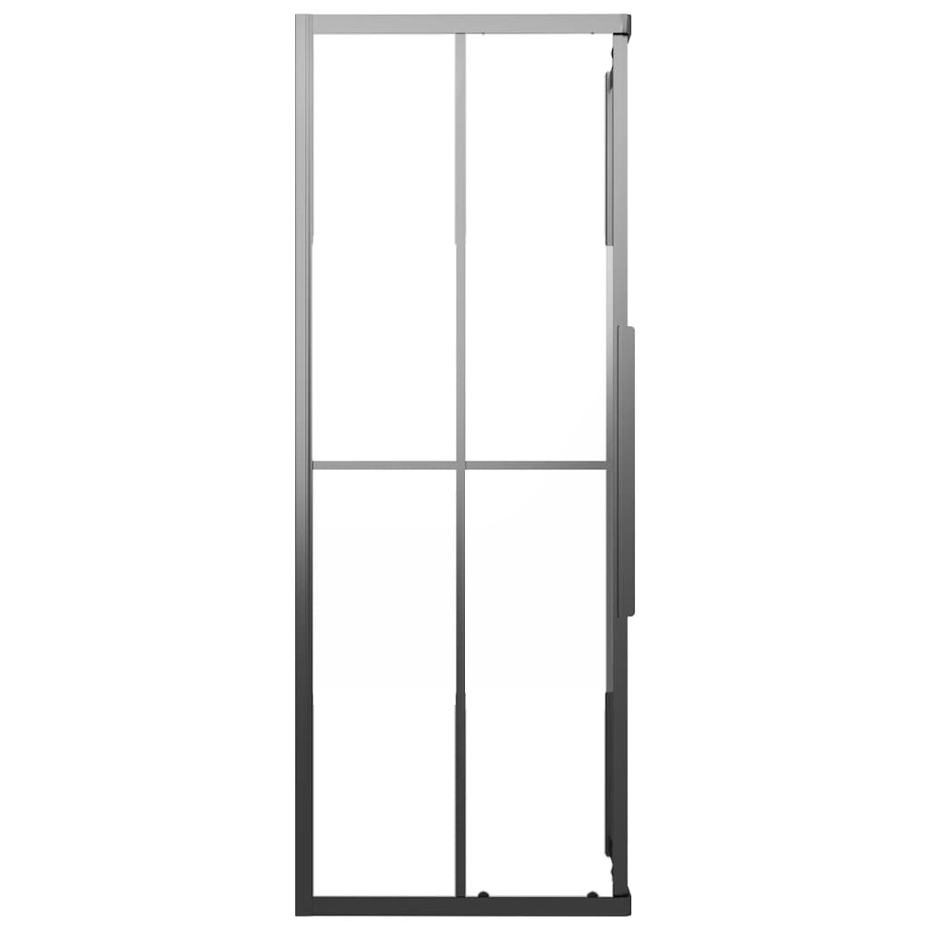Douchecabine 80x80x180 cm halfmat ESG zwart