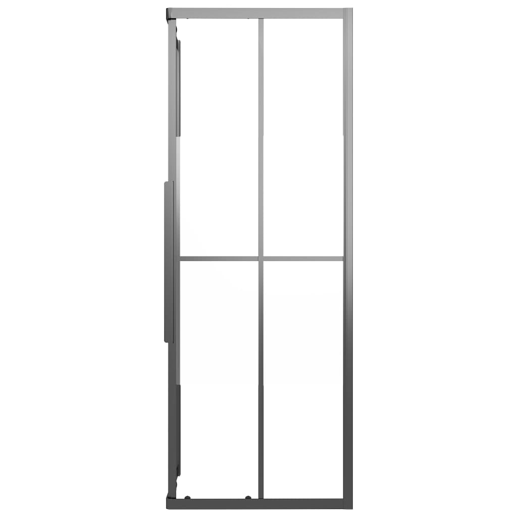 Douchecabine 80x80x180 cm halfmat ESG zwart