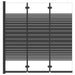 Douchewand inklapbaar 3 panelen 130x130 cm ESG zwart