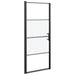 Douchedeur halfmat 91x195 cm gehard glas zwart