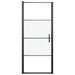 Douchedeur halfmat 91x195 cm gehard glas zwart