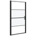Douchedeur halfmat 100x178 cm gehard glas zwart