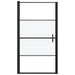 Douchedeur halfmat 100x178 cm gehard glas zwart