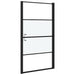 Douchedeur halfmat 100x178 cm gehard glas zwart