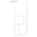 Inloopdouchewand 80x195 cm ESG-glas wit