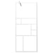 Inloopdouchewand 80x195 cm ESG-glas wit