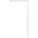 Inloopdouchewand 80x195 cm ESG-glas wit
