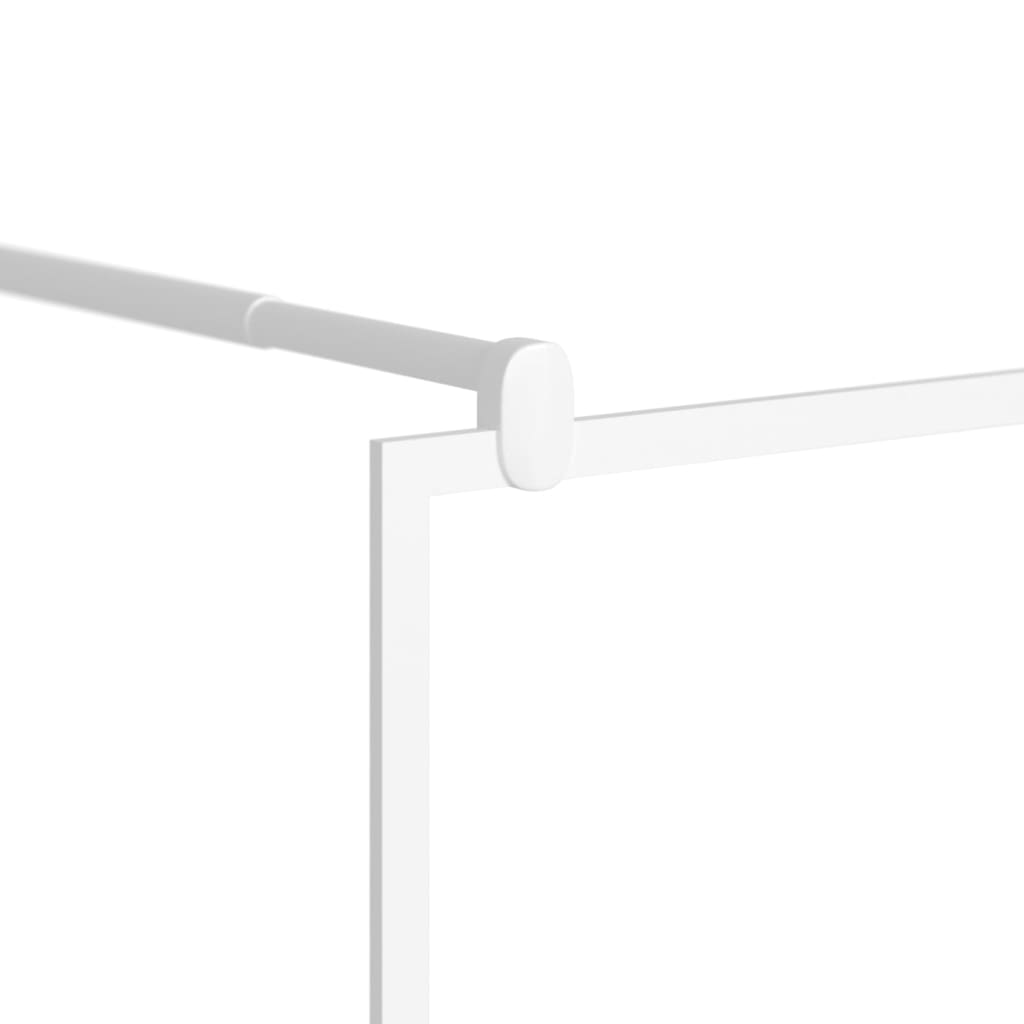 Inloopdouchewand 80x195 cm ESG-glas wit