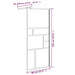 Inloopdouchewand 80x195 cm ESG-glas wit