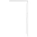 Inloopdouchewand 90x195 cm ESG-glas wit
