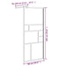 Inloopdouchewand 90x195 cm ESG-glas wit