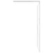 Inloopdouchewand 115x195 cm ESG-glas wit