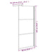 Inloopdouchewand 80x195 cm mat ESG-glas zwart