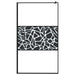 Inloopdouchewand met stenenmotief 115x195 cm ESG-glas zwart
