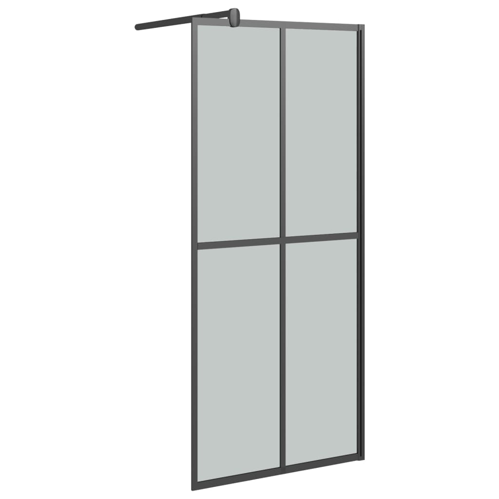 Inloopdouchescherm 80x195 cm donker gehard glas