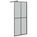 Inloopdouchescherm 80x195 cm donker gehard glas