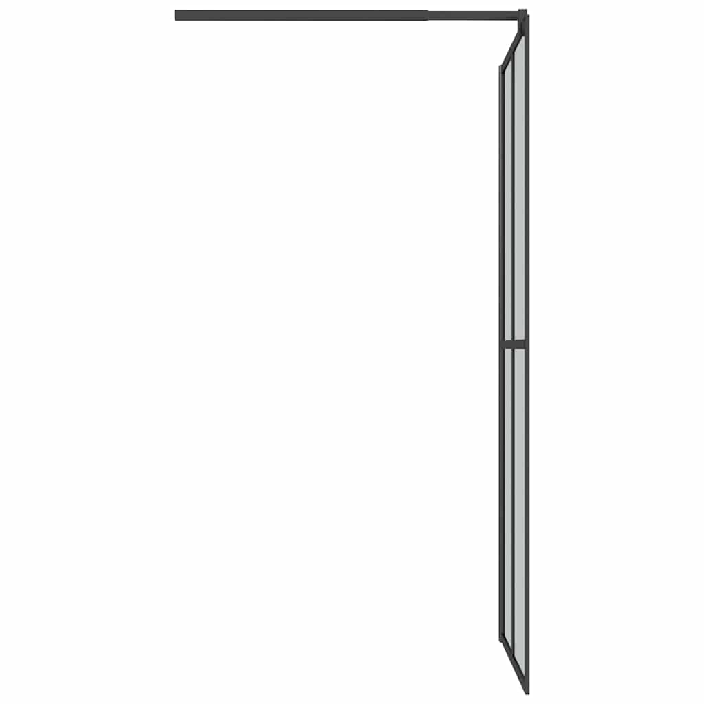 Inloopdouchescherm 80x195 cm donker gehard glas