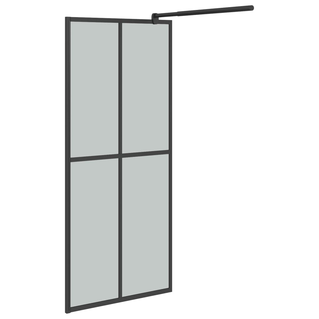 Inloopdouchescherm 80x195 cm donker gehard glas