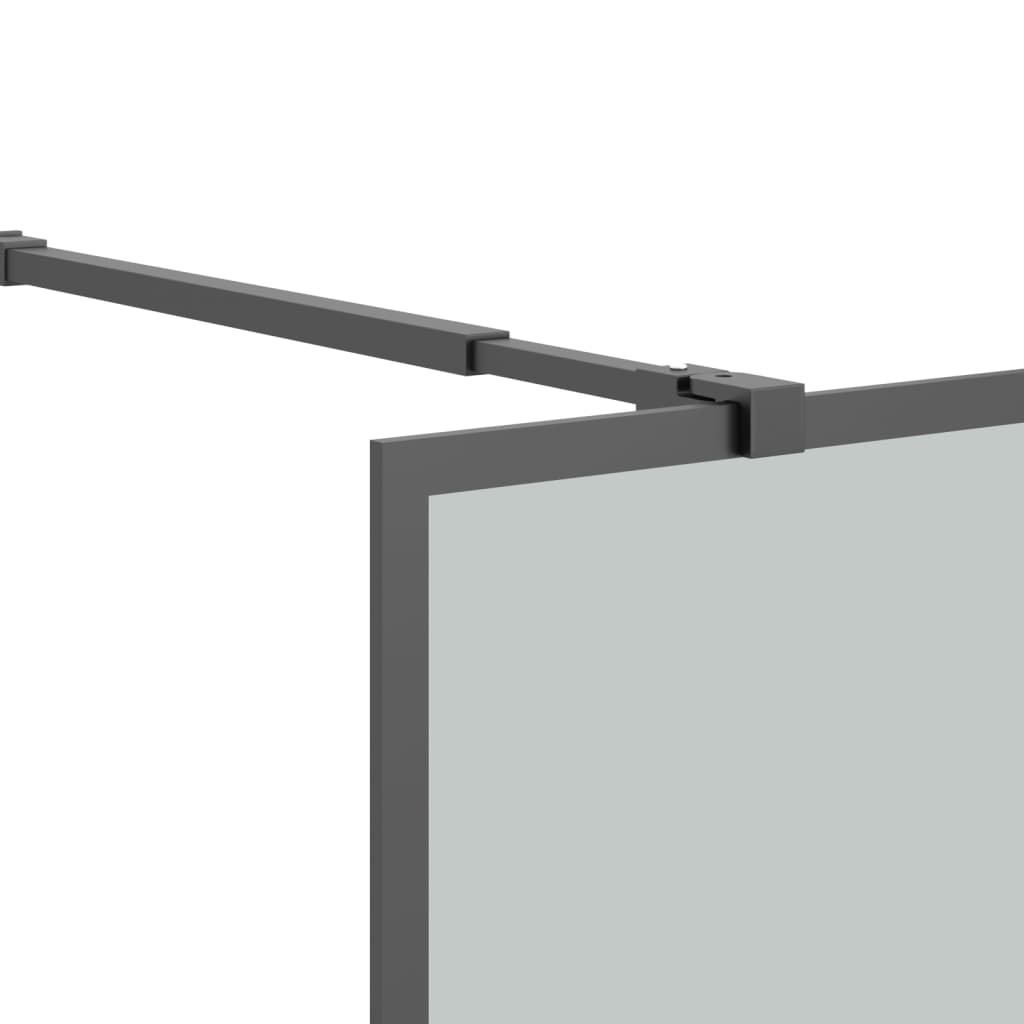 Inloopdouchescherm 80x195 cm donker gehard glas