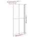 Inloopdouchescherm 80x195 cm donker gehard glas