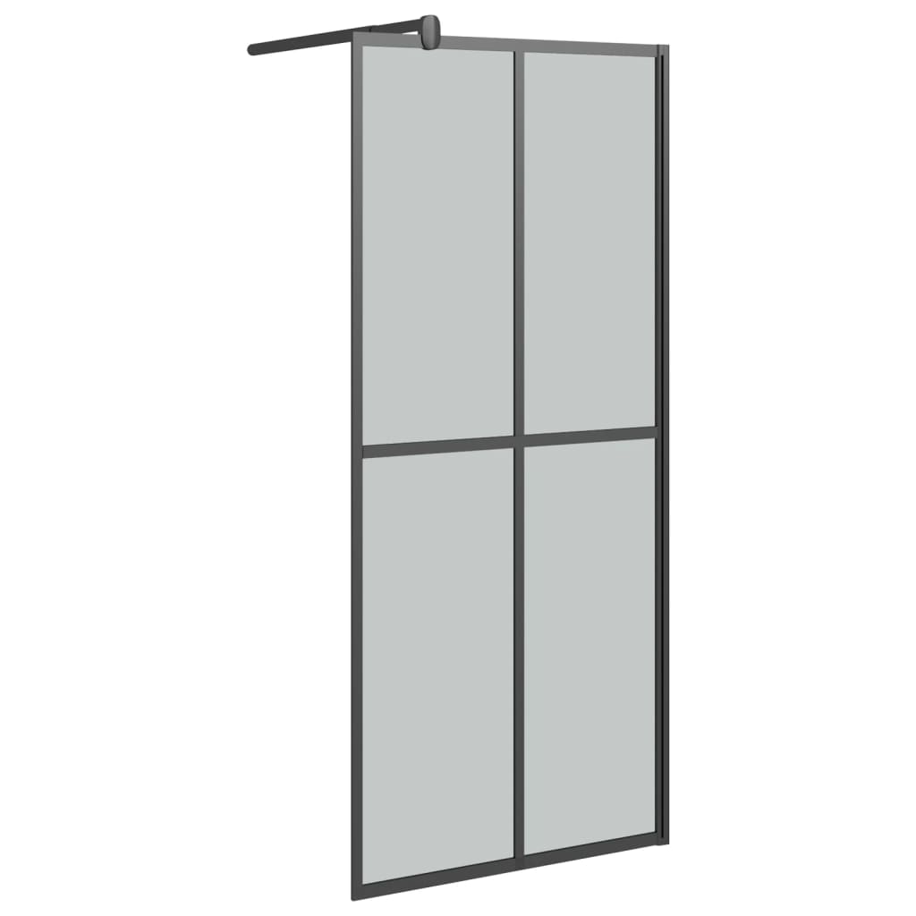 Inloopdouchescherm 90x195 cm donker gehard glas