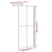 Inloopdouchescherm 90x195 cm donker gehard glas