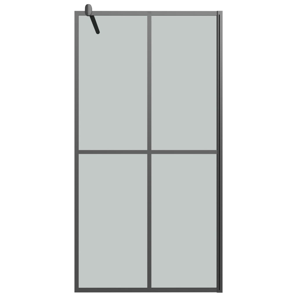 Inloopdouchescherm 100x195 cm donker gehard glas