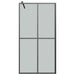 Inloopdouchescherm 100x195 cm donker gehard glas