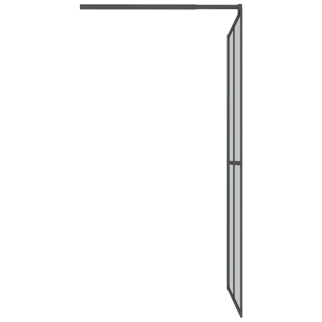 Inloopdouchescherm 100x195 cm donker gehard glas