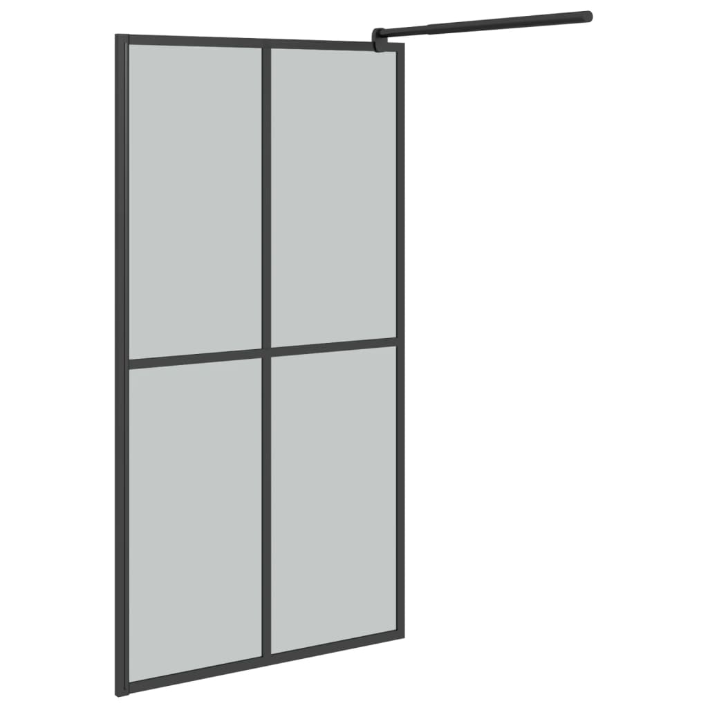 Inloopdouchescherm 100x195 cm donker gehard glas