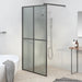 Inloopdouchescherm 100x195 cm donker gehard glas
