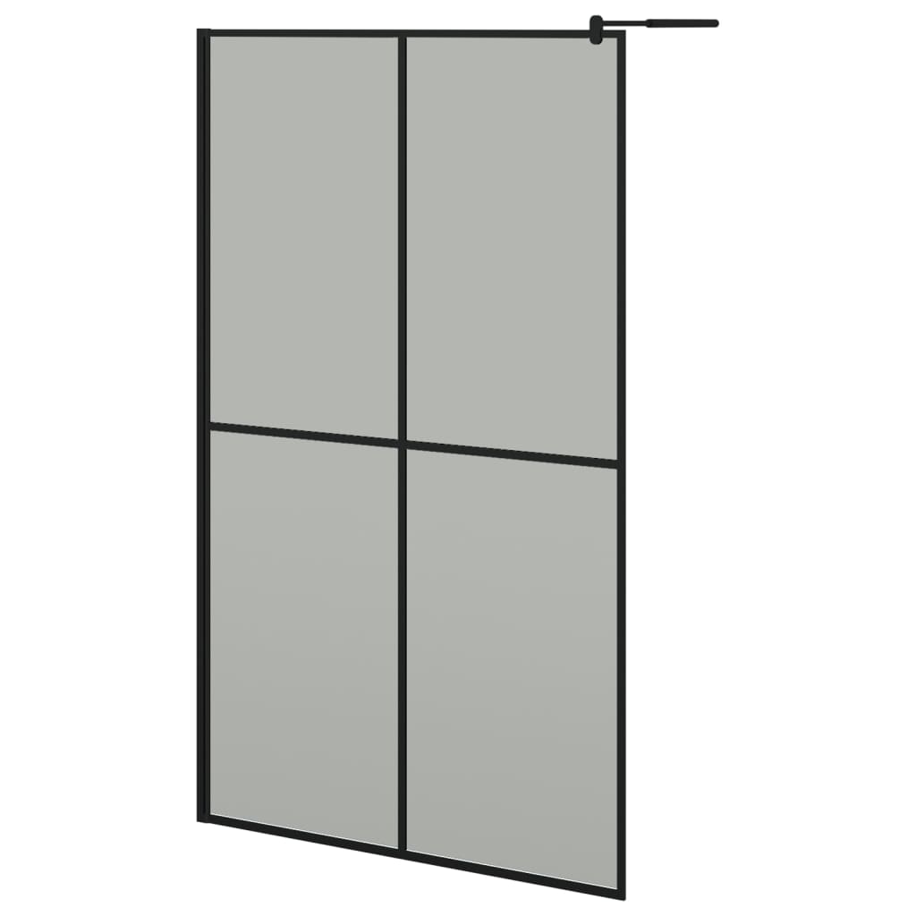 Inloopdouchescherm 118x190 cm donker gehard glas