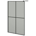 Inloopdouchescherm 118x190 cm donker gehard glas
