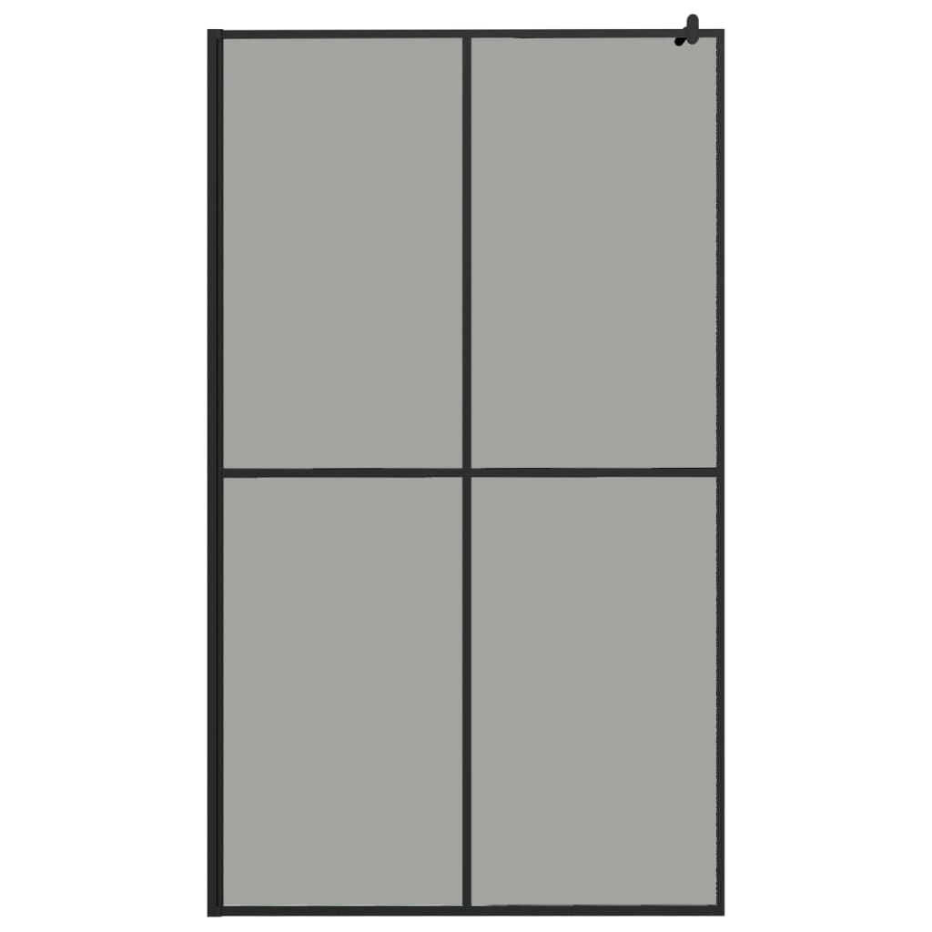 Inloopdouchescherm 118x190 cm donker gehard glas