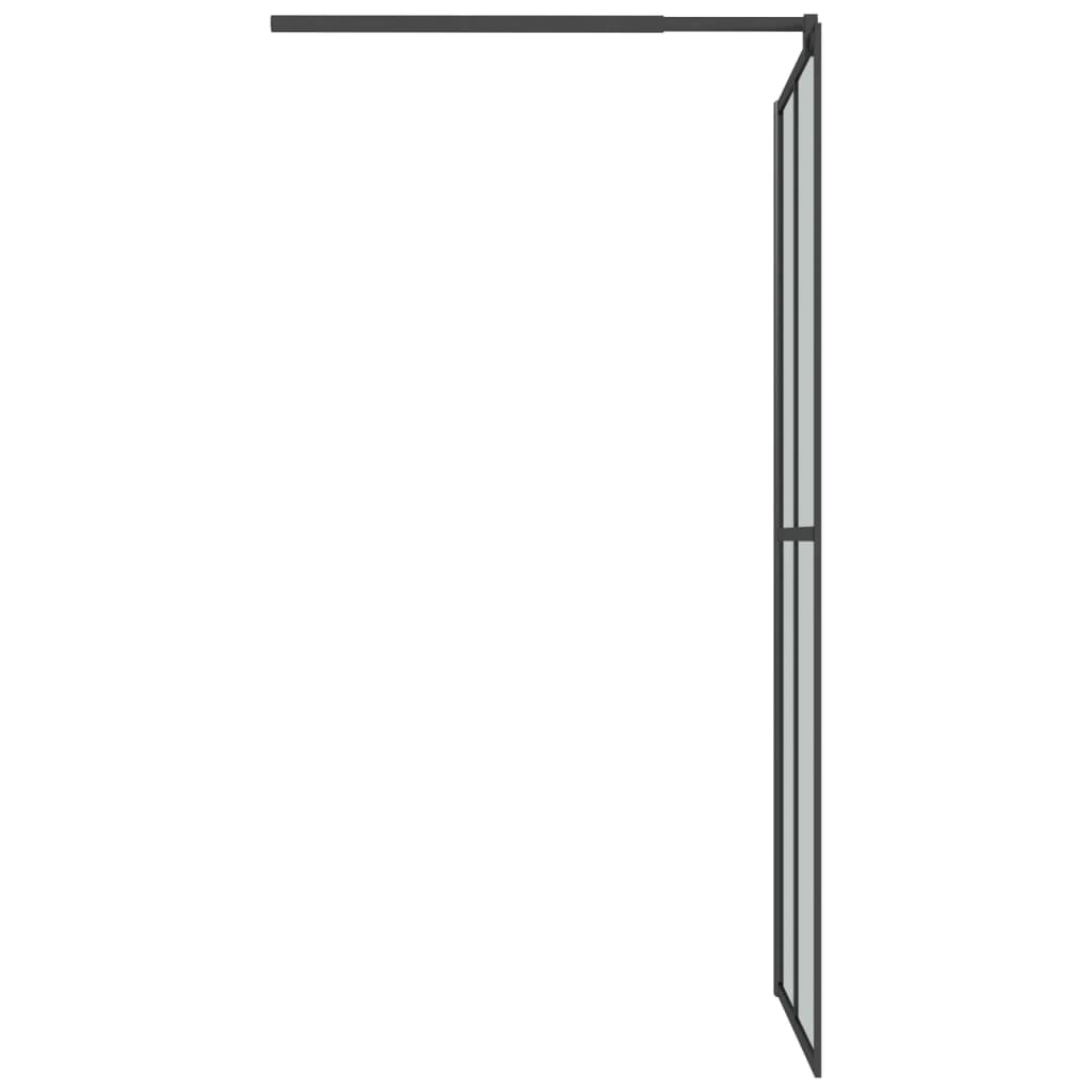 Inloopdouchescherm 118x190 cm donker gehard glas