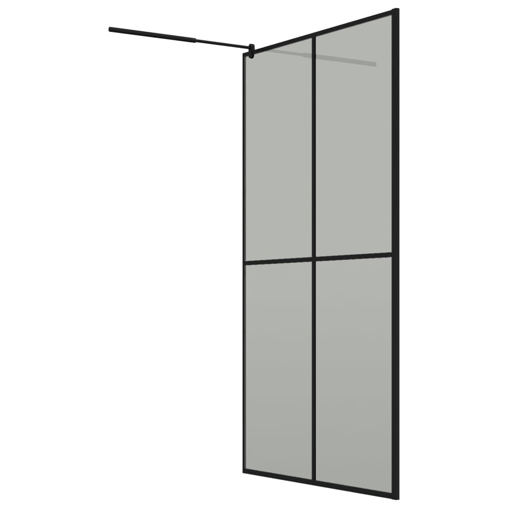 Inloopdouchescherm 118x190 cm donker gehard glas