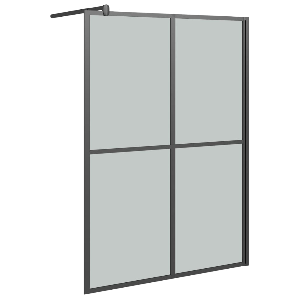 Inloopdouchescherm 140x195 cm donker gehard glas