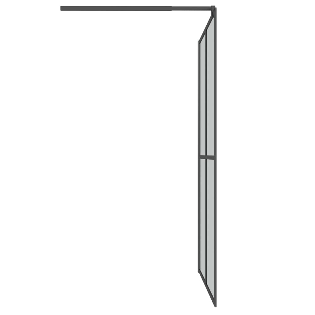 Inloopdouchescherm 140x195 cm donker gehard glas