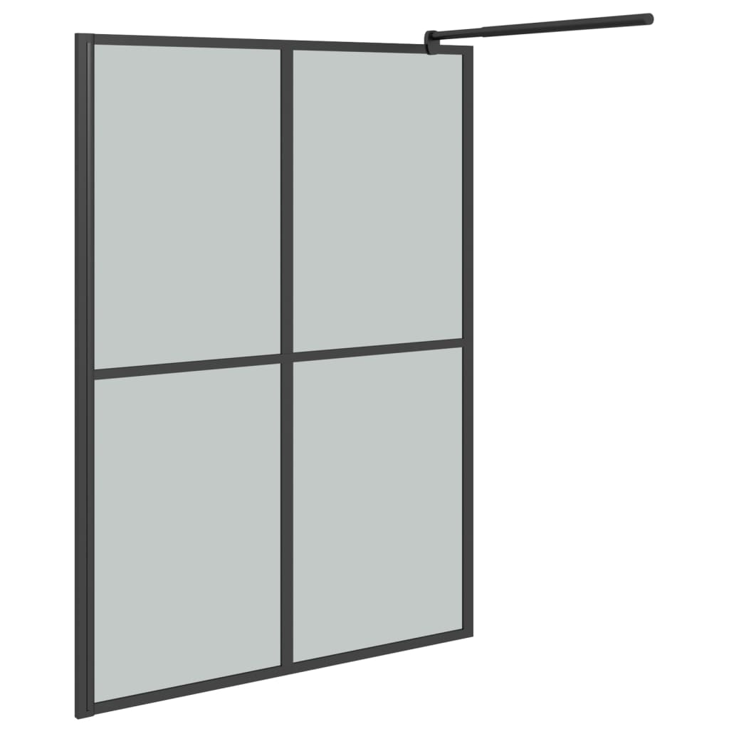 Inloopdouchescherm 140x195 cm donker gehard glas