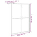 Inloopdouchescherm 140x195 cm donker gehard glas