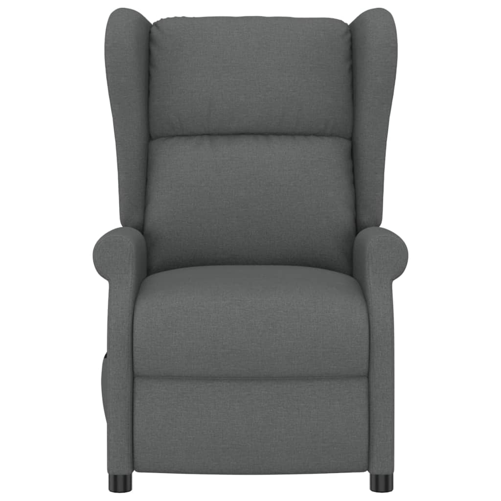Fauteuil verstelbaar elektrisch stof grijs