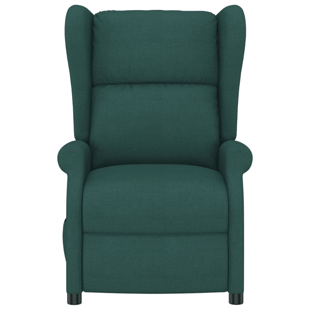Fauteuil verstelbaar elektrisch stof donkergroen