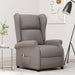 Fauteuil verstelbaar elektrisch stof taupe