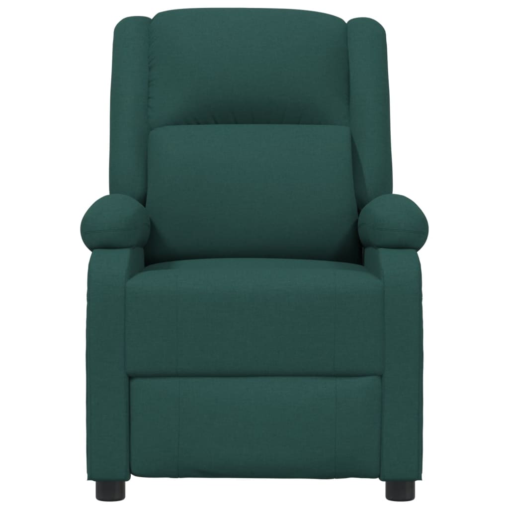 Fauteuil verstelbaar elektrisch stof donkergroen